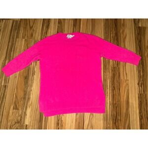 Vineyard Vines barbie pink 100% cashmere sweater Sz Small‎ S Women's EUC